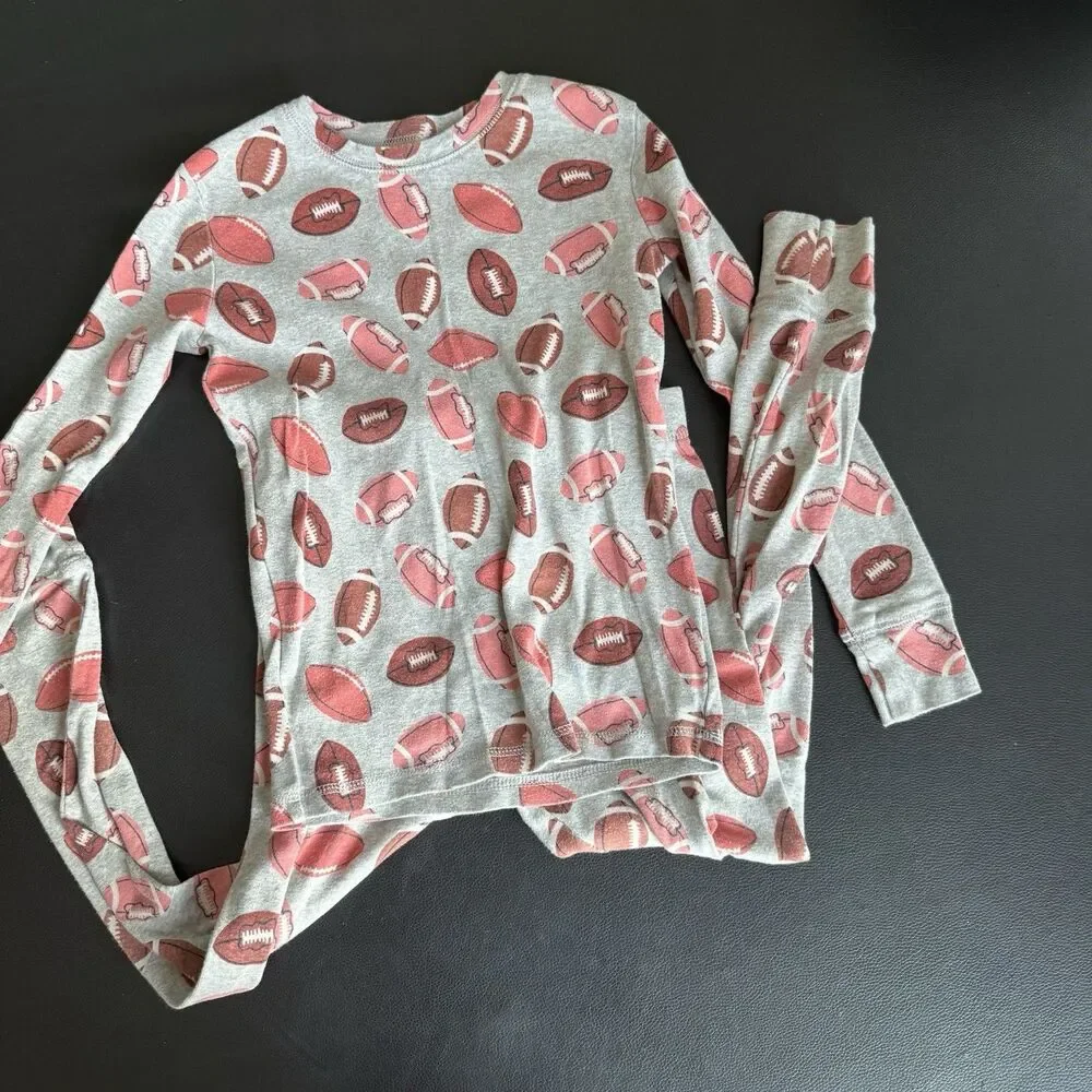 Kids Size 8 Pajamas Lot Of 5 Sets Sports Dinosaur Gap Cotton Angel Dear Viscose